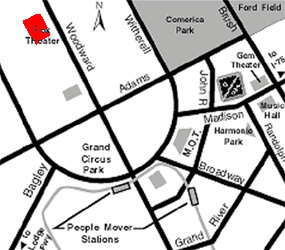 Fox Theatre Detroit Map