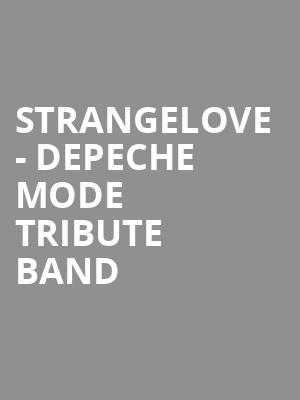 Strangelove Depeche Mode Tribute Band, District 142, Detroit