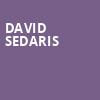 David Sedaris, Fisher Theatre, Detroit